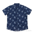 Men's woven cotton shirt in summer